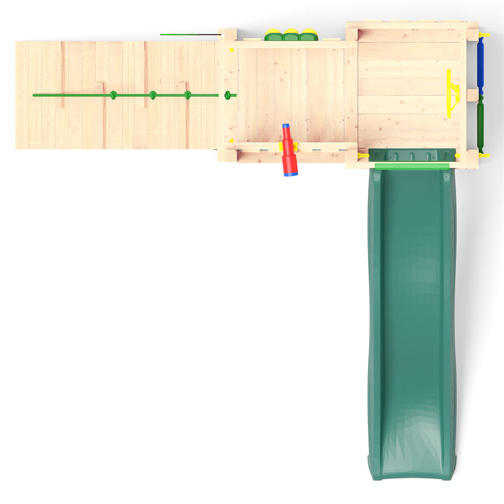 Jungle Gym Sauda Grenen - Speeltoestel - Donker groen - Grenenhout