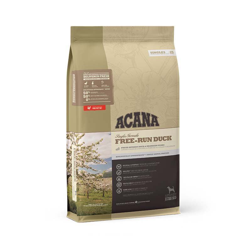 Acana Singles Free-Run - Hondenvoer - 11.4 Kilogram - eend