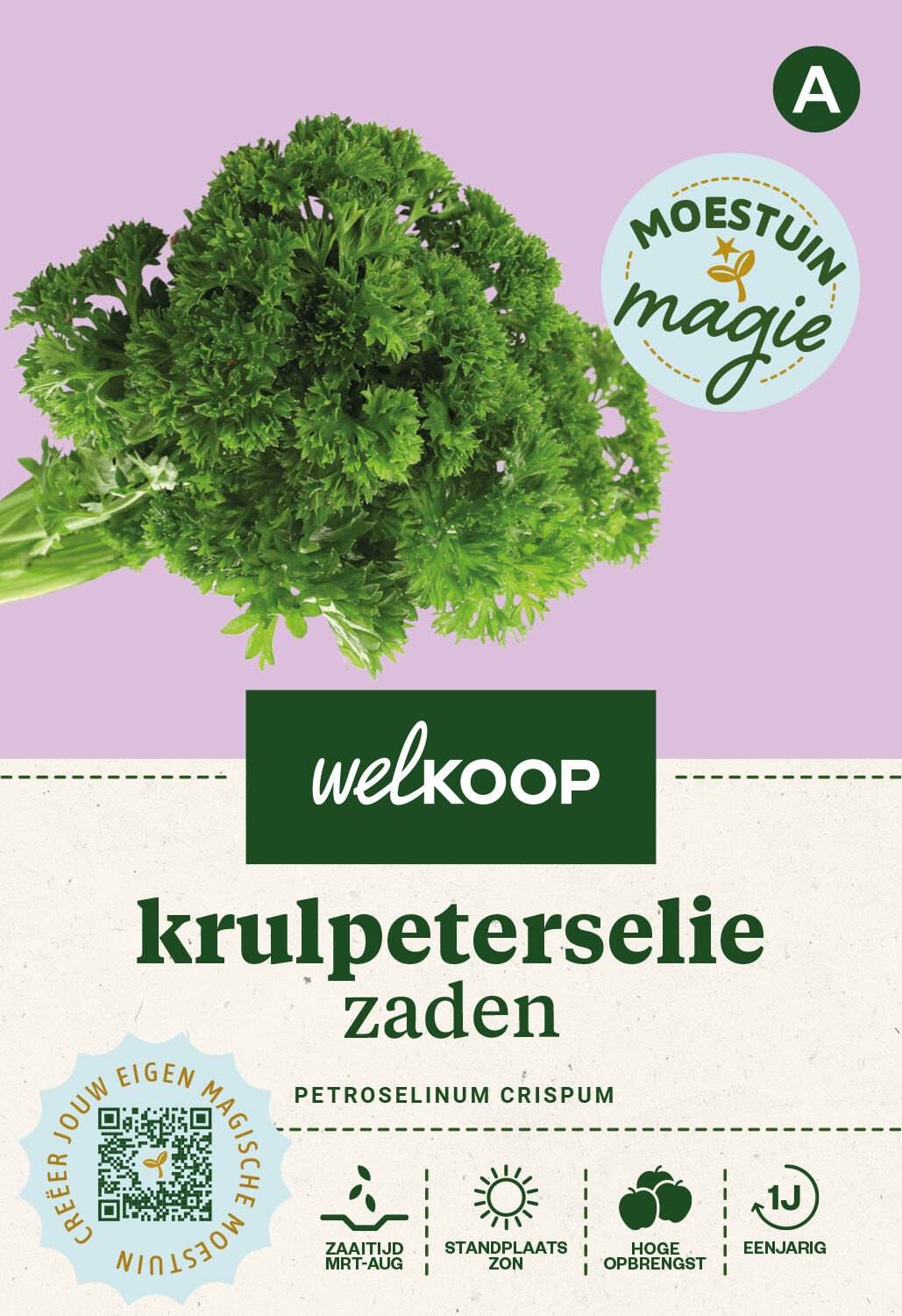Welkoop Moestuin Magie - Krulpeterselie Zaden Welkoop Moestuin Magie - Krulpeterselie Zaden