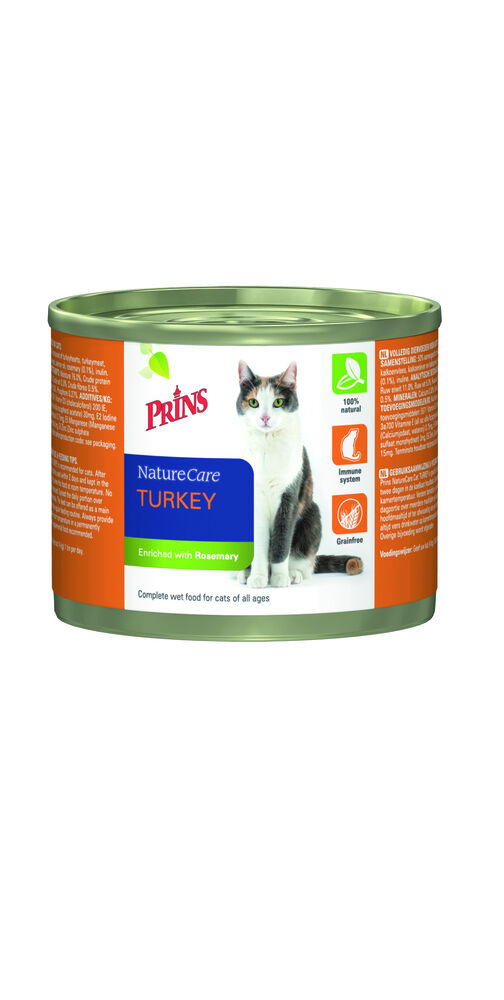 Prins Naturecare Cat - 200 Gram - kalkoen