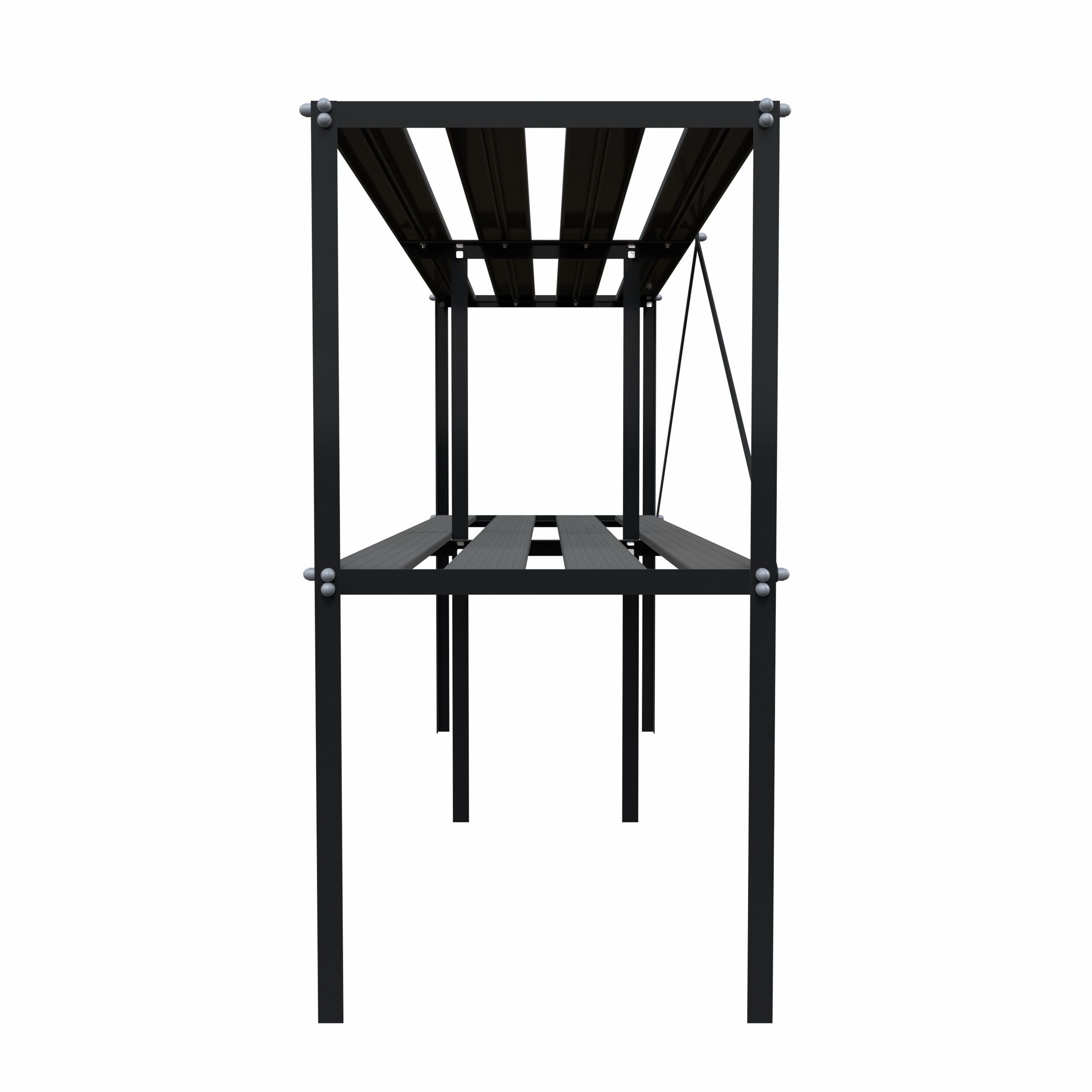Royal Well - Kweektafel - Zwart - 90x185x45 cm