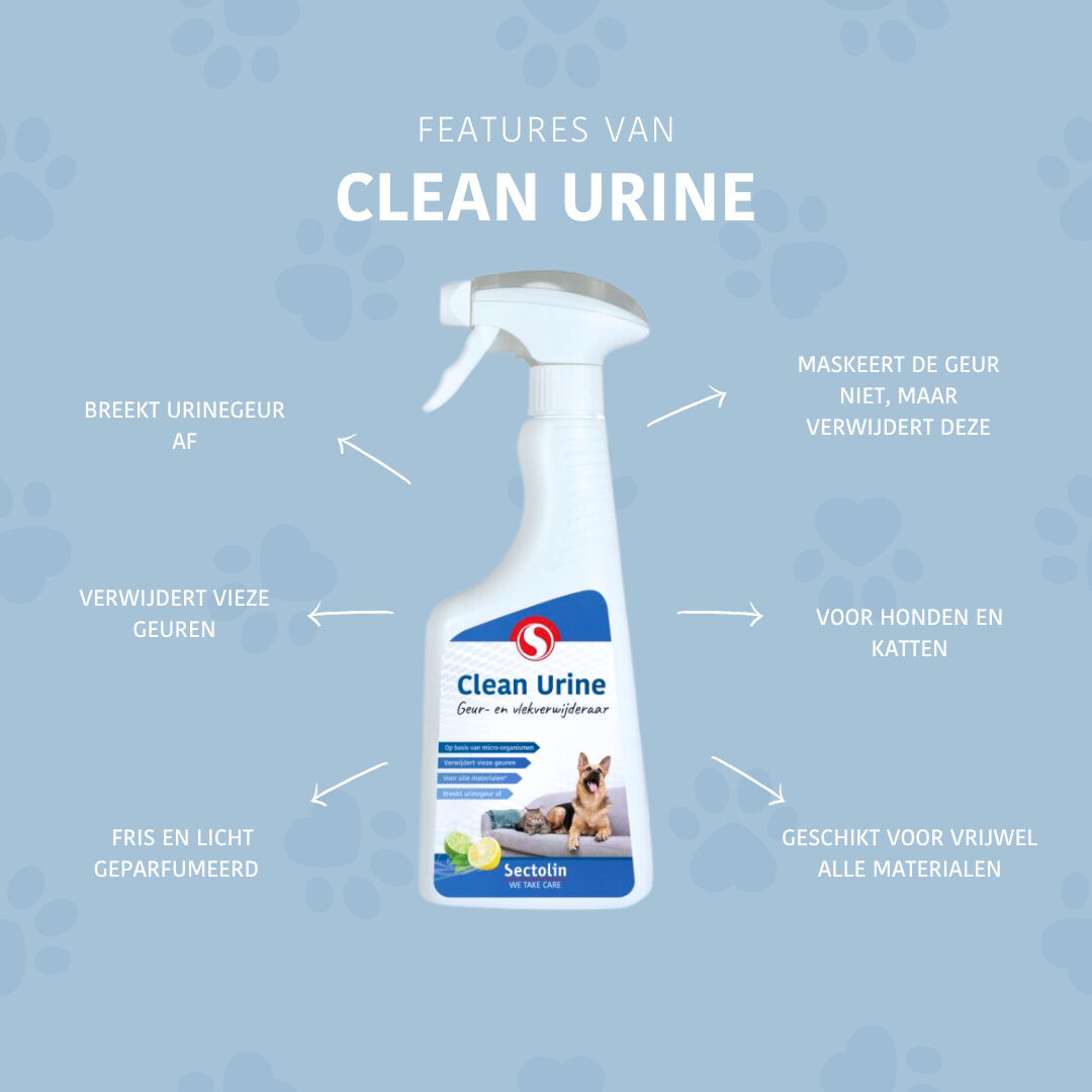 Sectolin Clean Urine - Geur en vlekverwijderaar Urinegeur Hond - 500 Milliliter
