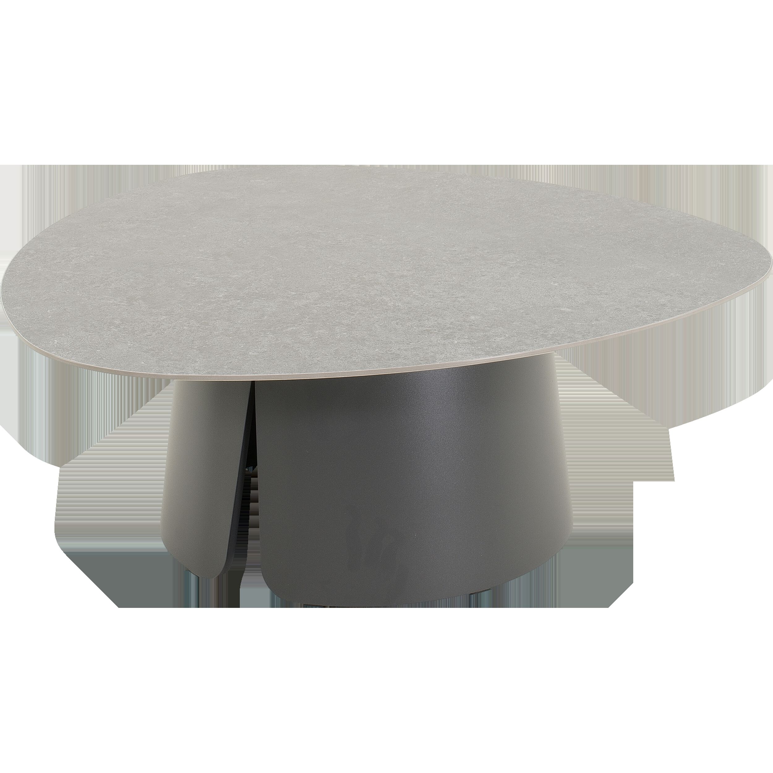 Lesli Living Alva - Bijzettafel - Antraciet - 37x97x97 cm