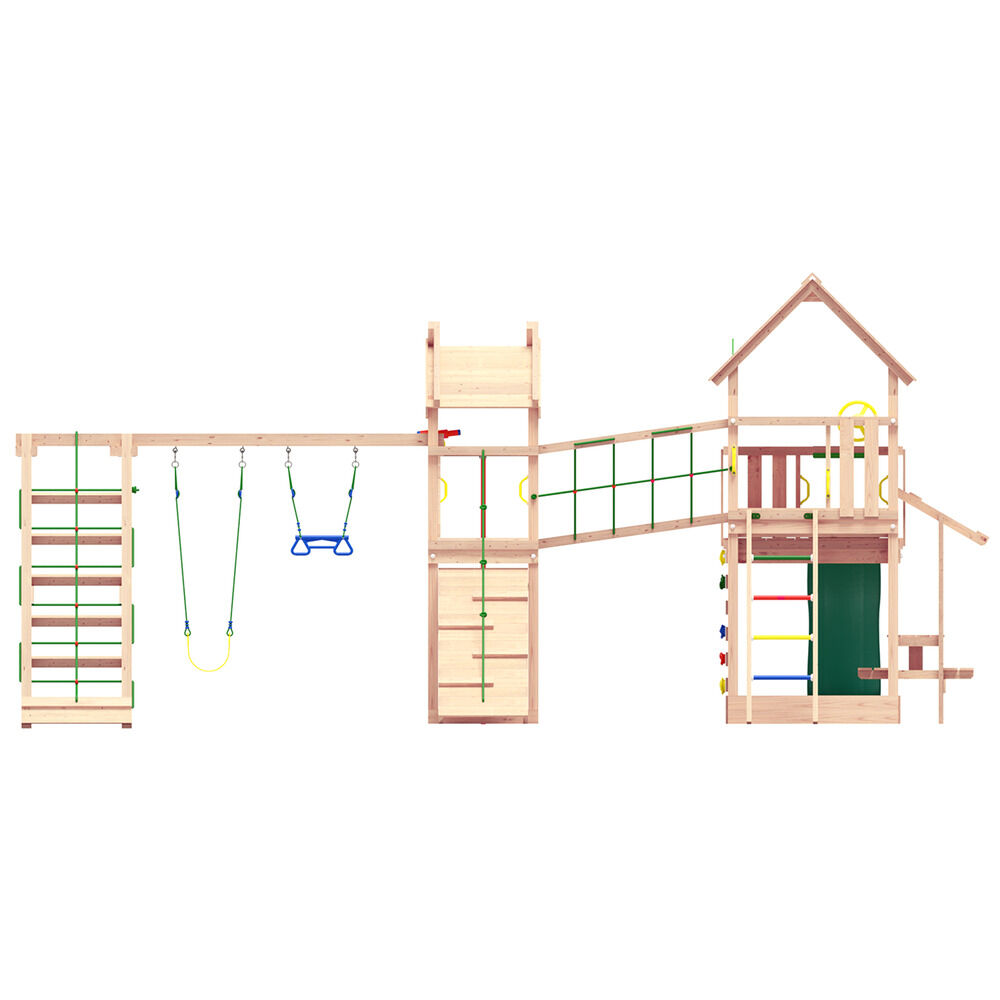 Jungle Gym Ulsteinv Grenen - Speeltoestel - Donker groen - Grenenhout