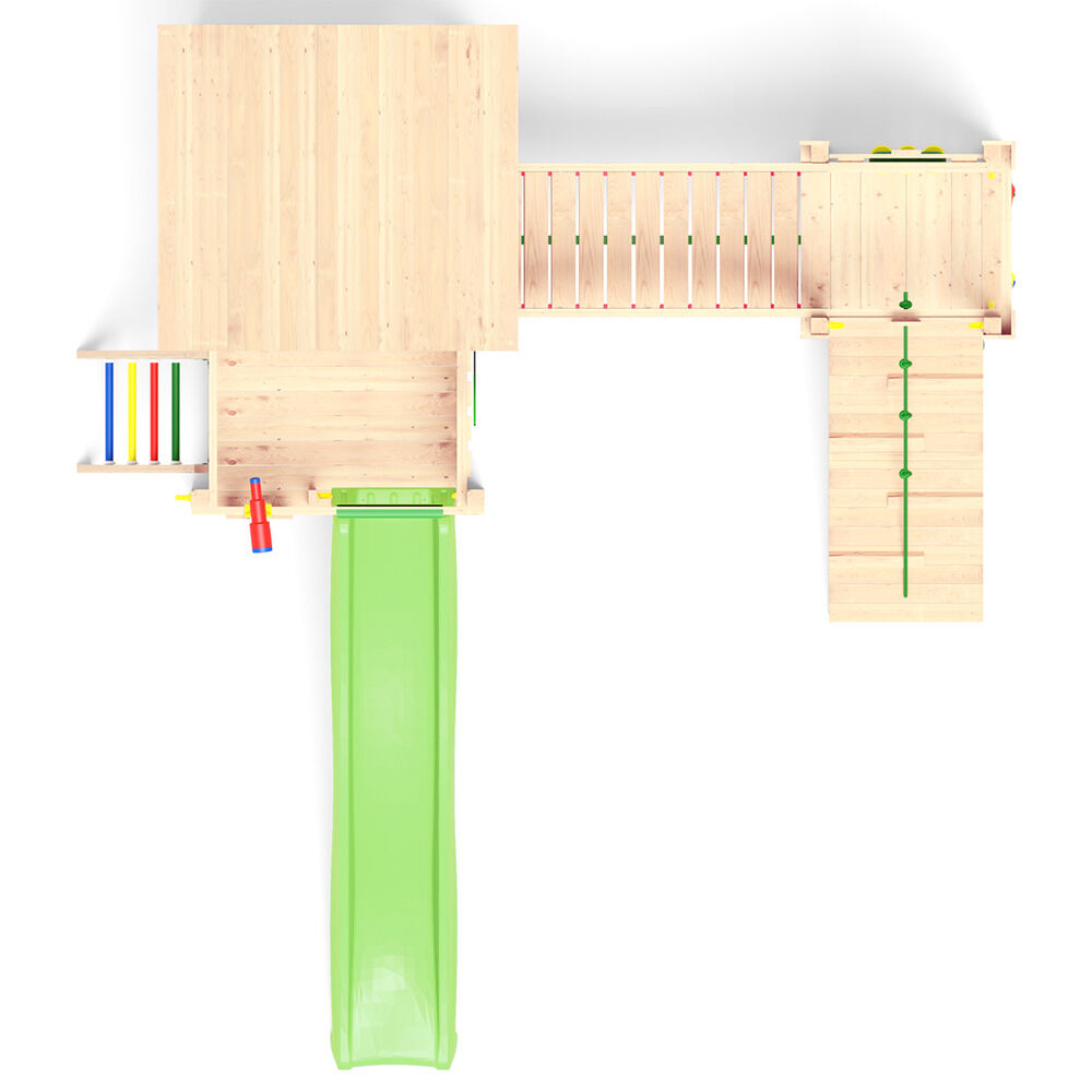 Jungle Gym Jessheim Grenen - Speeltoestel - Licht groen - Grenenhout