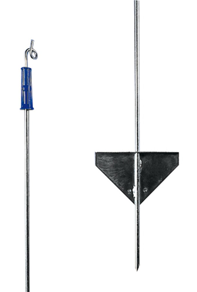 Gallagher - Metalen paal met Topisolator - 16 cm - 10 Stuks - Grijs - 111 cm - 88 cm