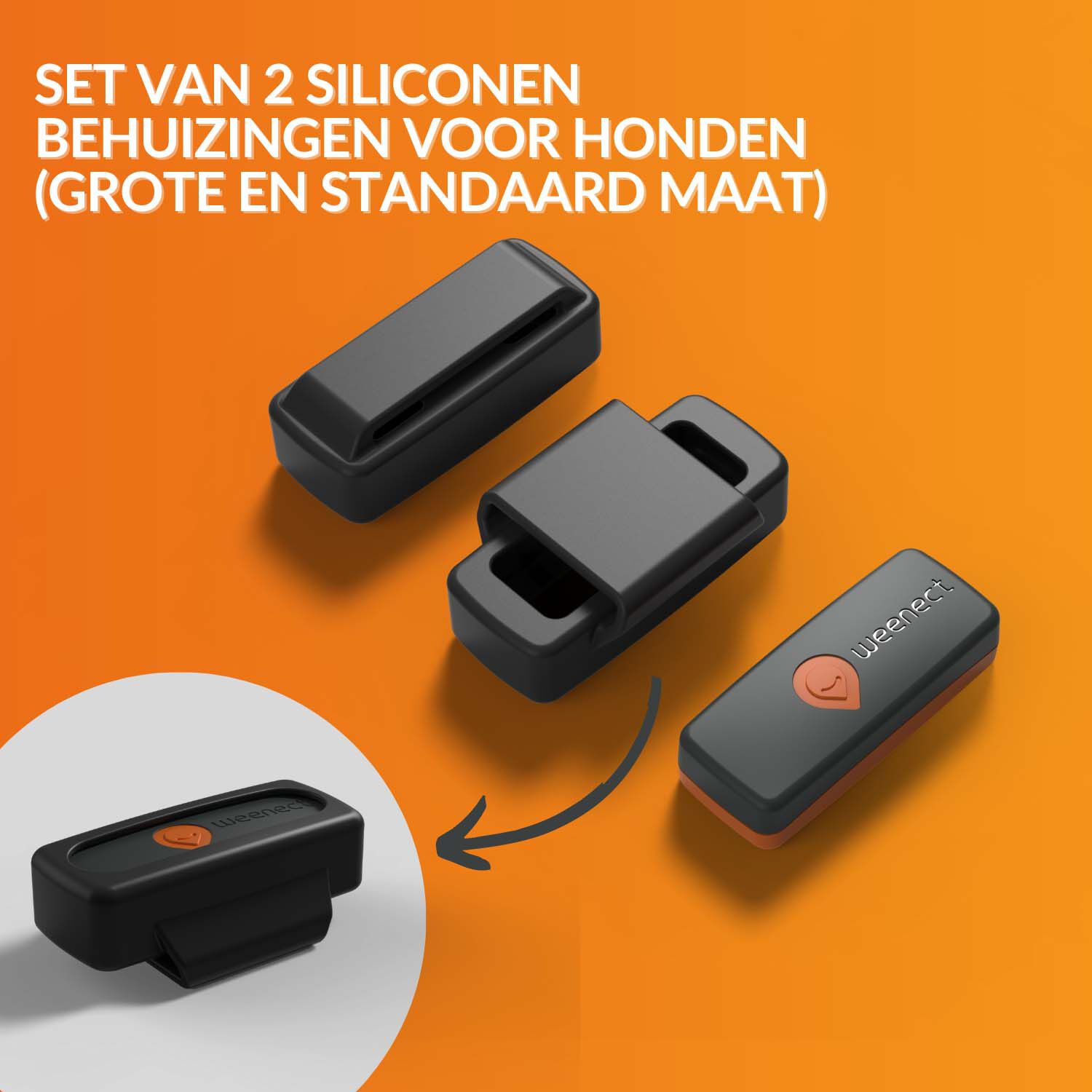 Weenect - GPS tracker Hond - zwart - XS