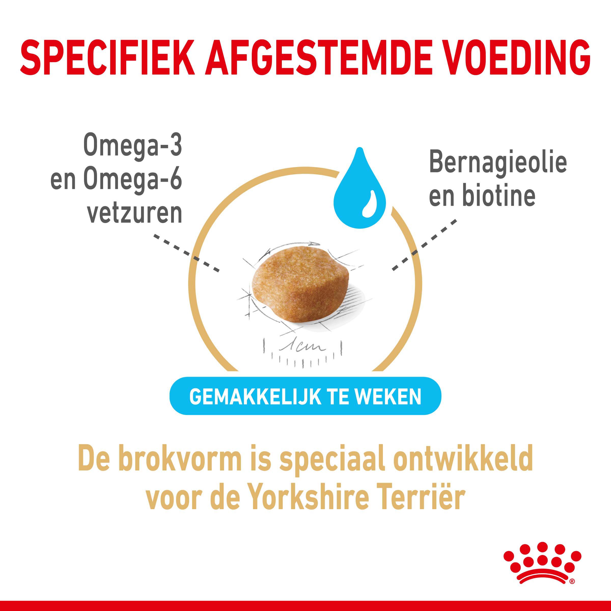 ROYAL CANIN® Adult 8+ Yorkshire Terriër  - Hondenvoer - 3 Kilogram - gevogelte