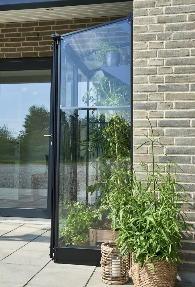 Halls Greenhouses QUBE LT 24 - Fundering - zwart - 12x3x127.2 cm