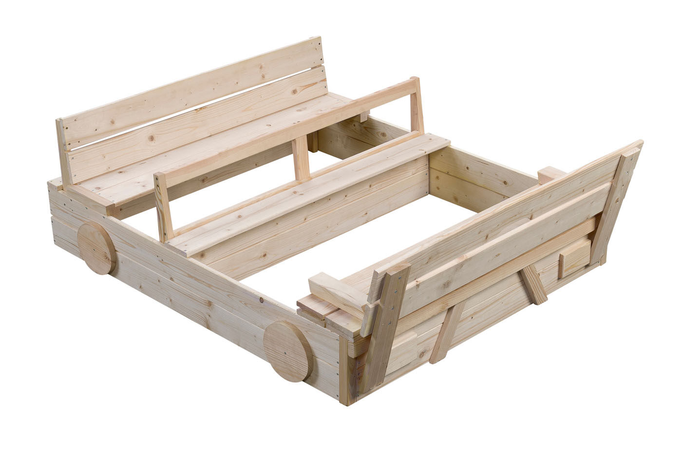 Swing King Auto - Zandbak - Geïmpregneerd fsc hout
