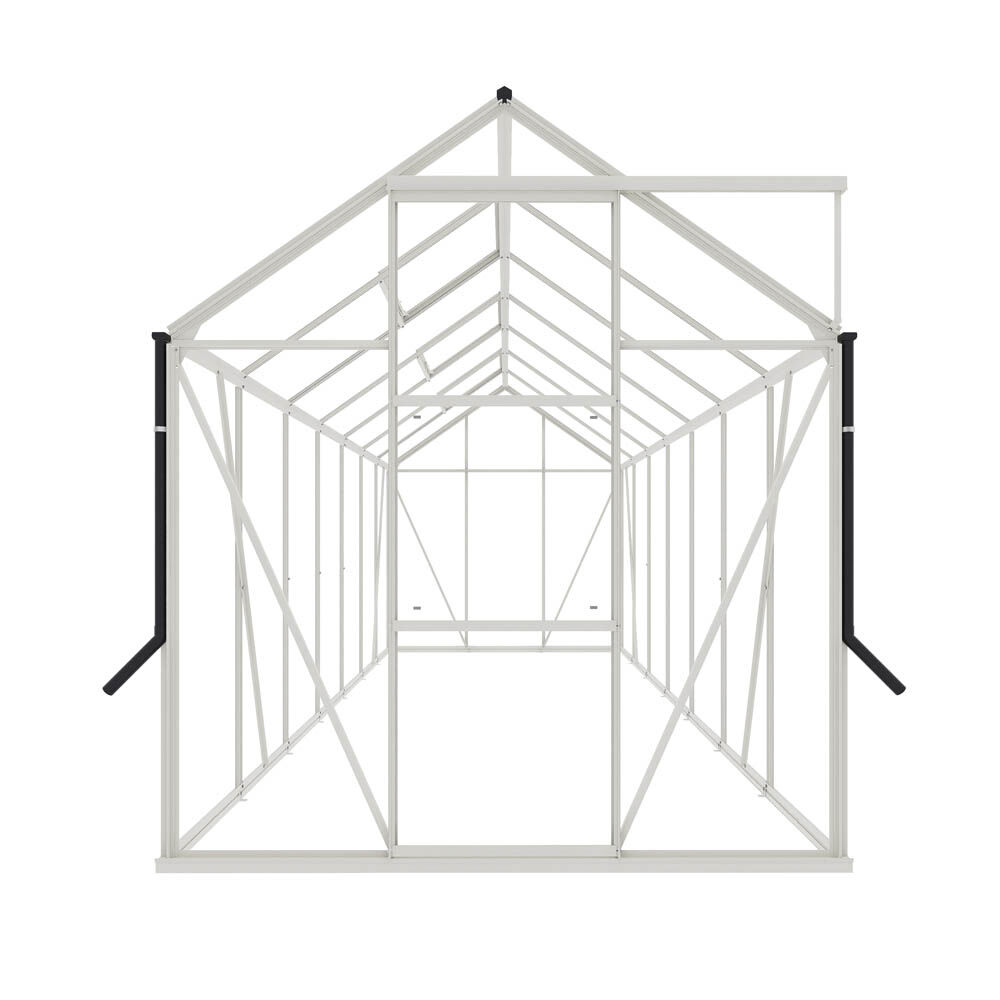 Royal Well Kate V - Tuinkas - Wit - 217x192x436 cm - Veiligheidsglas