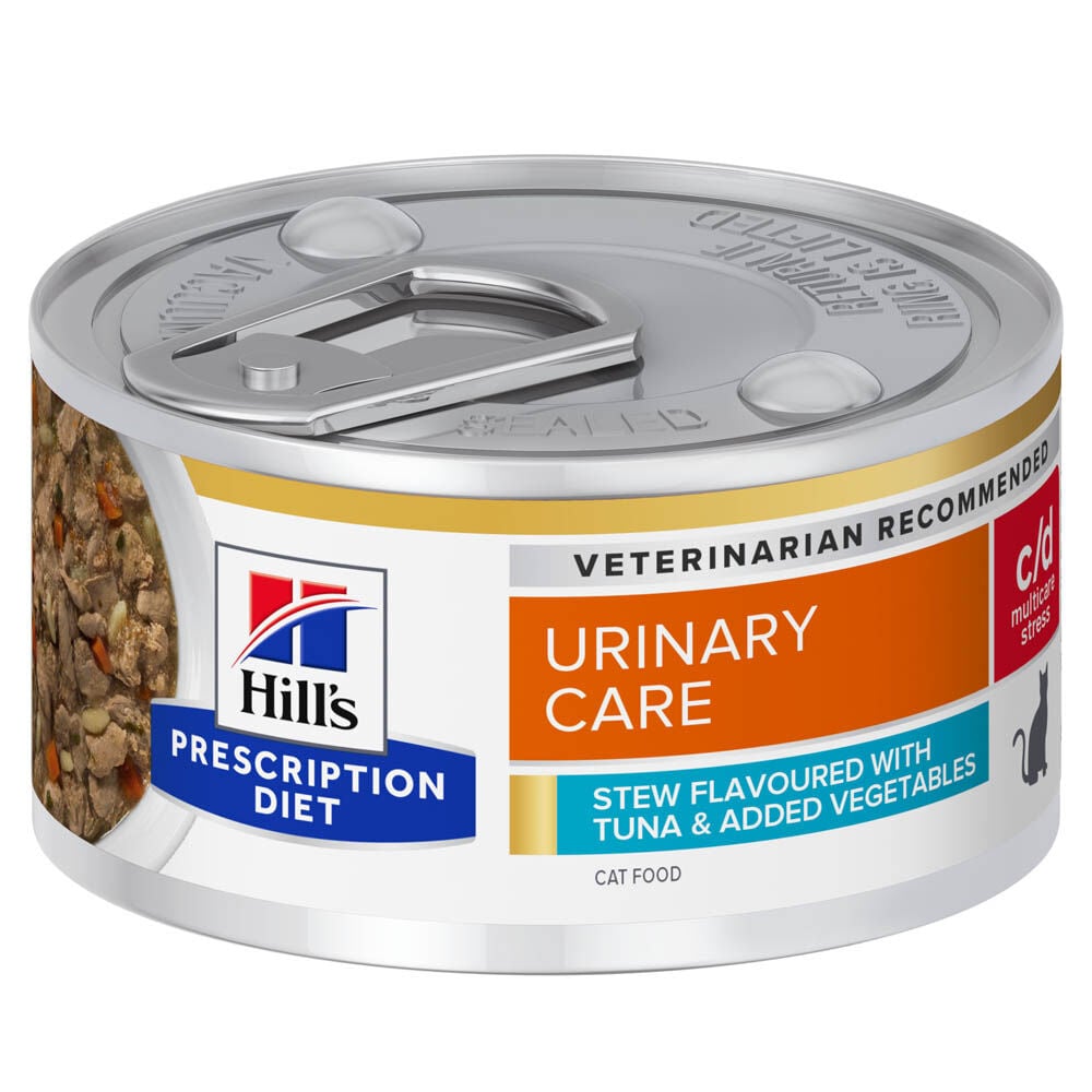 Hill's Prescription Diet Urinary Care c/d Multicare Stress - Kattenvoer - 82 Gram - groente, tonijn Hill's Prescription Diet Urinary Care c/d Multicare Stress - Kattenvoer - 82 Gram - groente, tonijn