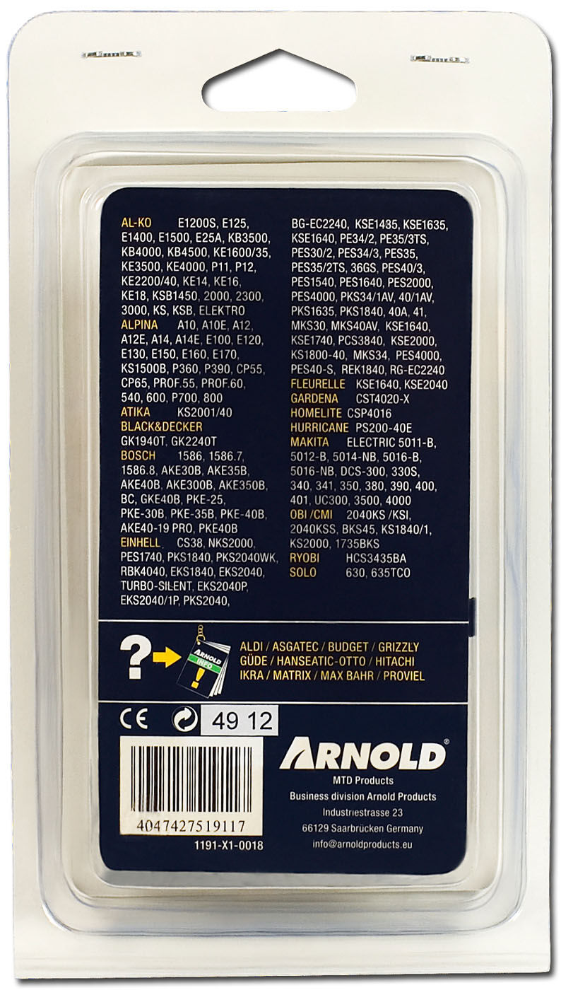 Arnold AK02 3/8 1.3mm 57 schakels - Zaagketting - Sat Mar 08 00:00:00 CET 2025