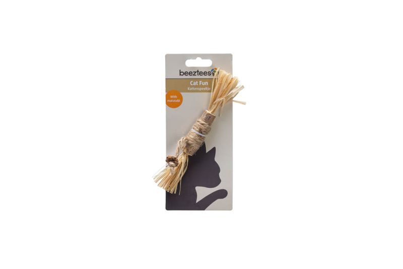 Beeztees Stick Strovy - Kattenspeeltje - Beige