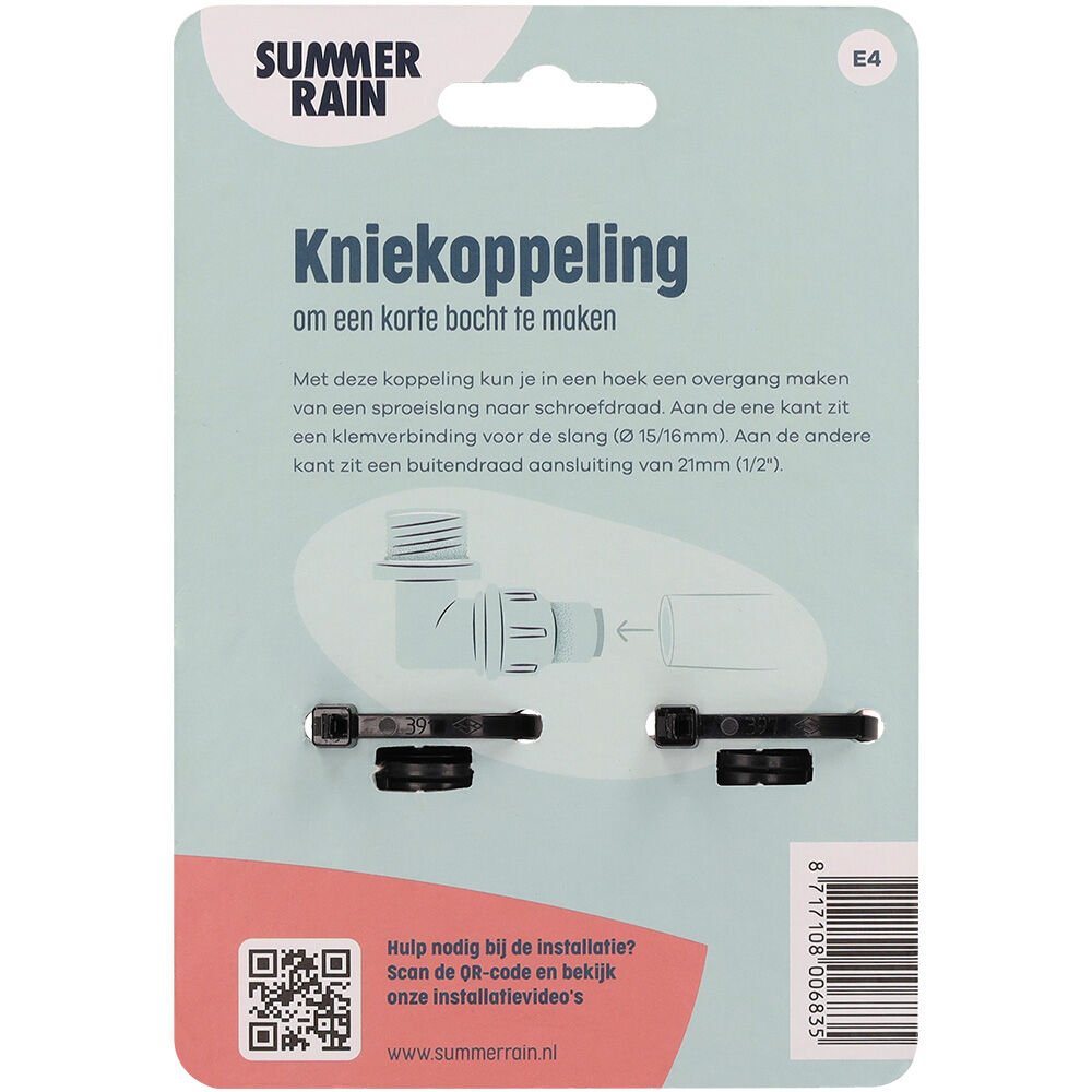 SummerRain Buitendraad - Kniekoppeling - 16 mm