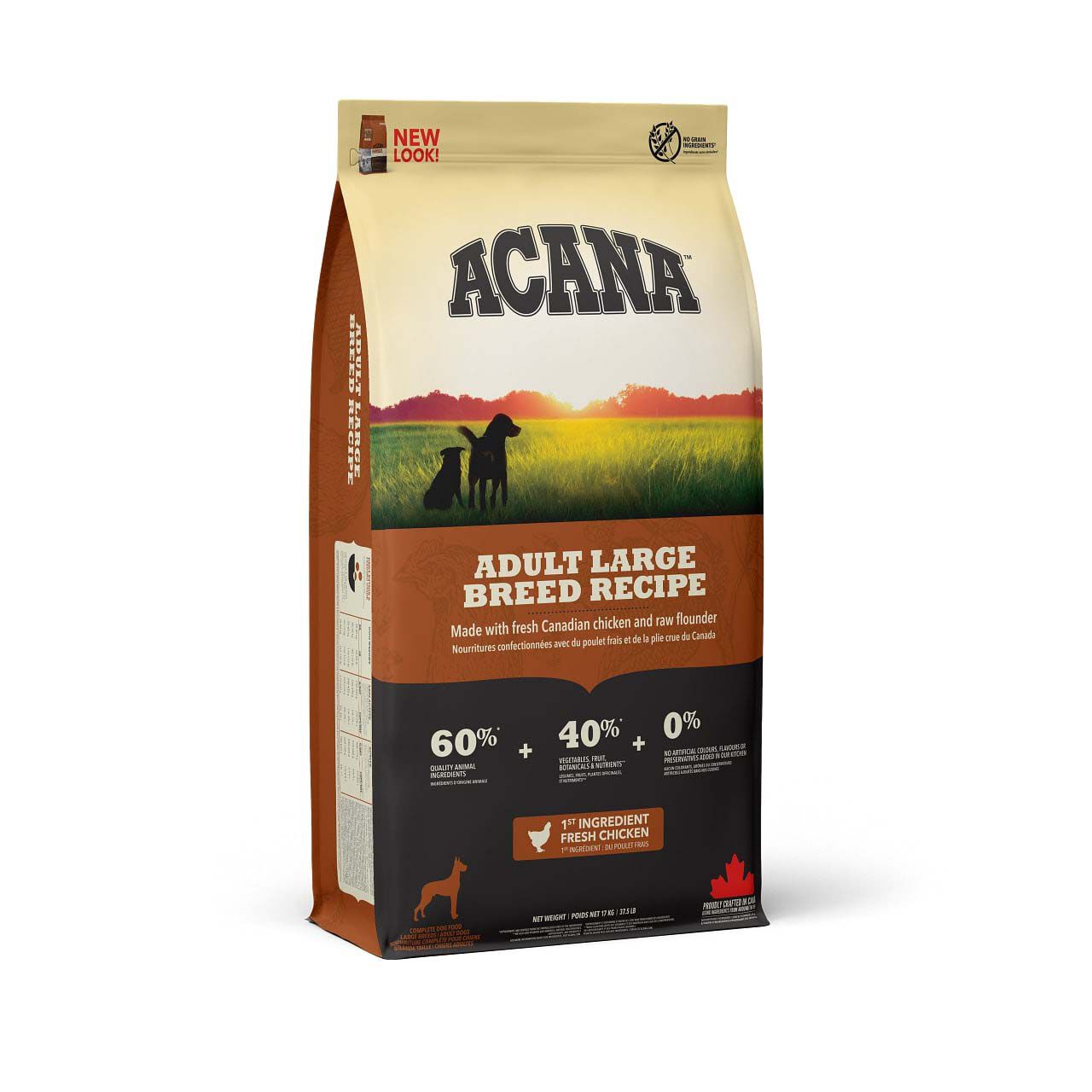 Acana Dog recipe Adult Large - Hondenvoer - 17 Kilogram - gevogelte Acana Dog recipe Adult Large - Hondenvoer - 17 Kilogram - gevogelte