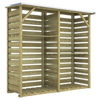 Outdoor Life Products Twin - Haardhoutberging - Groen