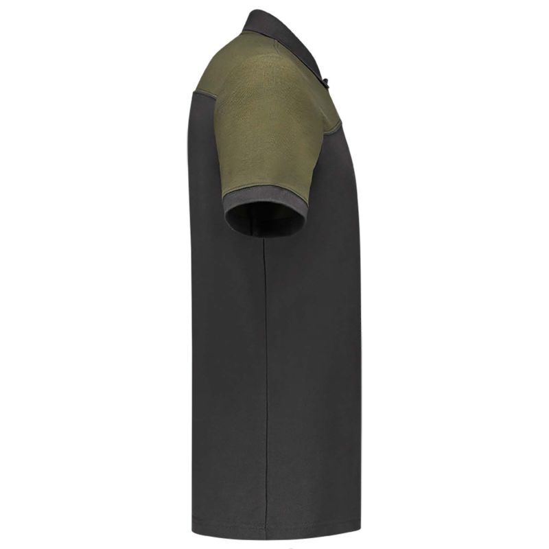 Tricorp Bicolor Naden  - Poloshirt - Donkergrijs Groen - 5XL