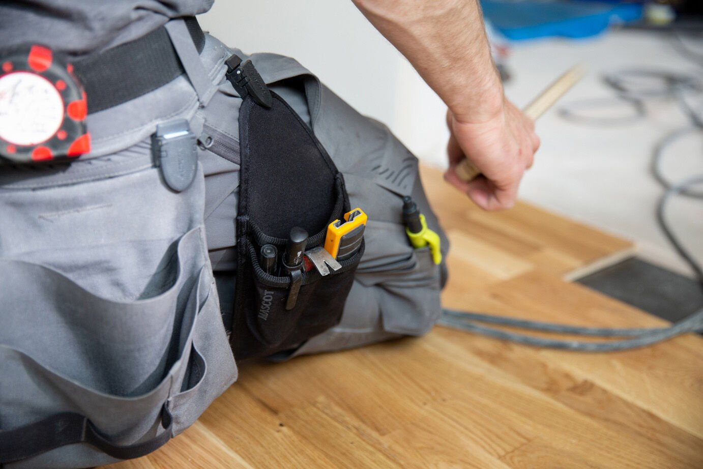 Mascot Customized - Spijkerzakken Bouwvakker - Steengrijs