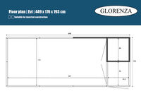 Glorenza Evi - Kattenren - Antraciet - 193x176x449 cm