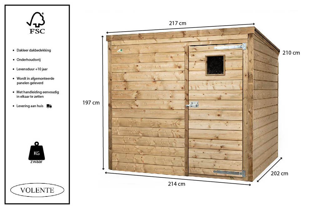 Volente Lucas   - Tuinberging - 197x210x217 cm