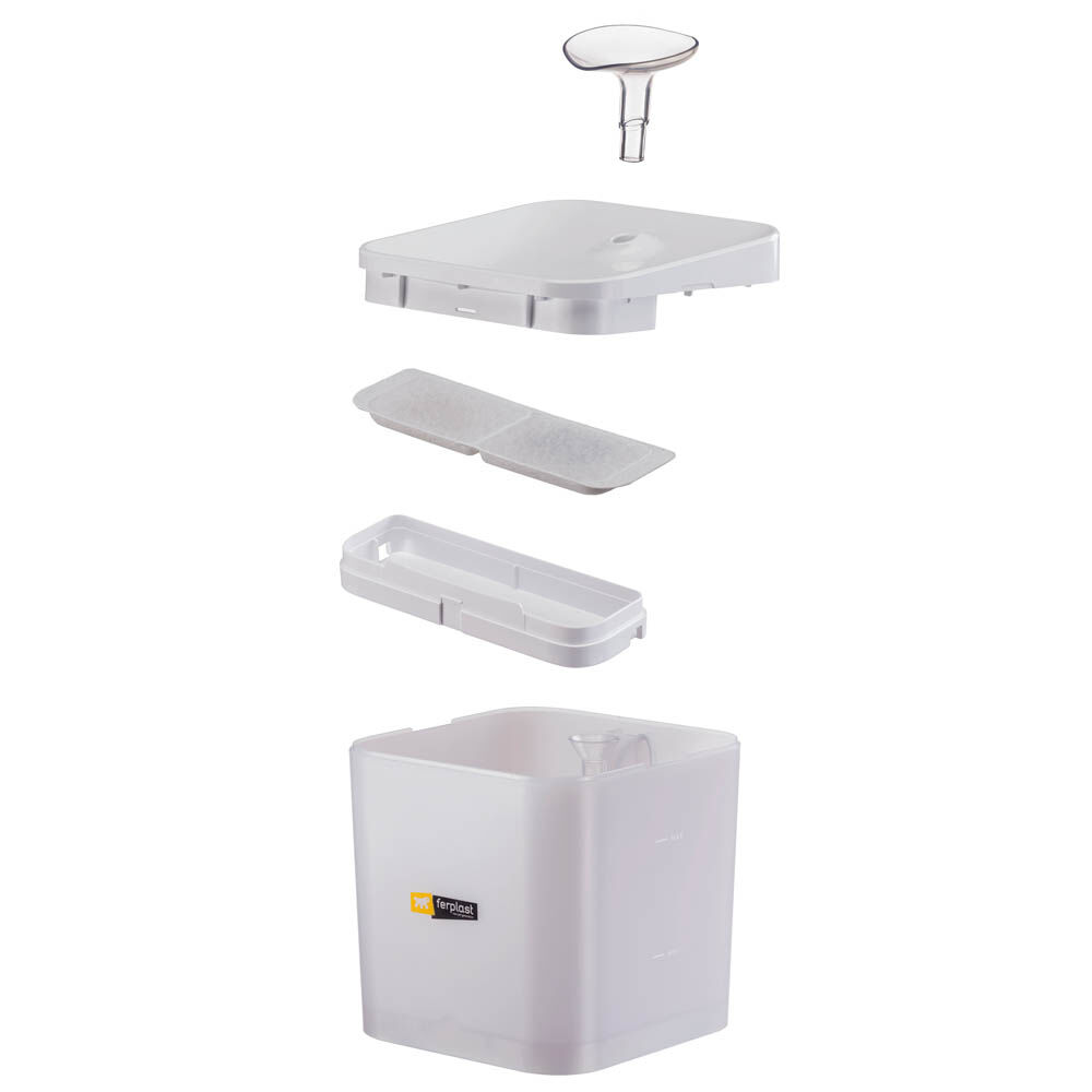 Ferplast Ares - Drinkfonteint kat - Wit - 20x16 cm