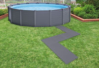 Intex - Zwembad ondertegels - 8 stuks - Grijs - 50x50x0.5 cm