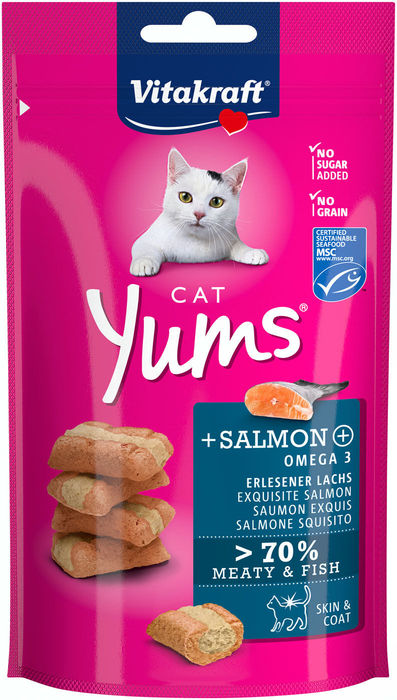 Vitakraft Cat Yums - Kattensnacks - 40 Gram - zalm