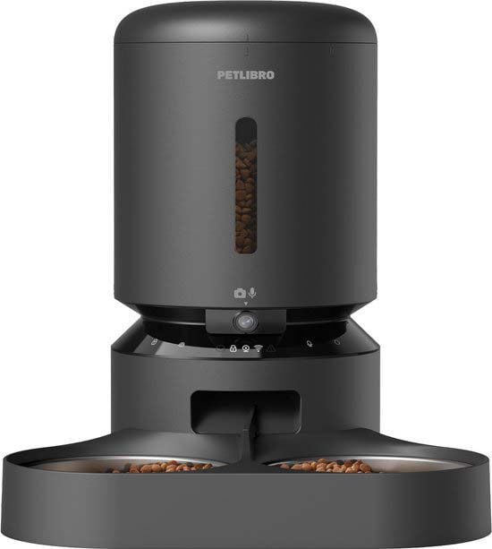 Petlibro - Automatische Dubbele Kattenvoerbak met camera - 5 l - Zwart - 1x35.8x1 cm Petlibro - Automatische Dubbele Kattenvoerbak met camera - 5 l - Zwart - 1x35.8x1 cm