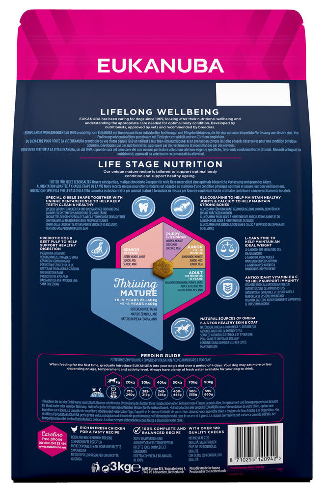 Eukanuba Thriving Mature Large Breed - Hondenvoer - 3 Kilogram - kip
