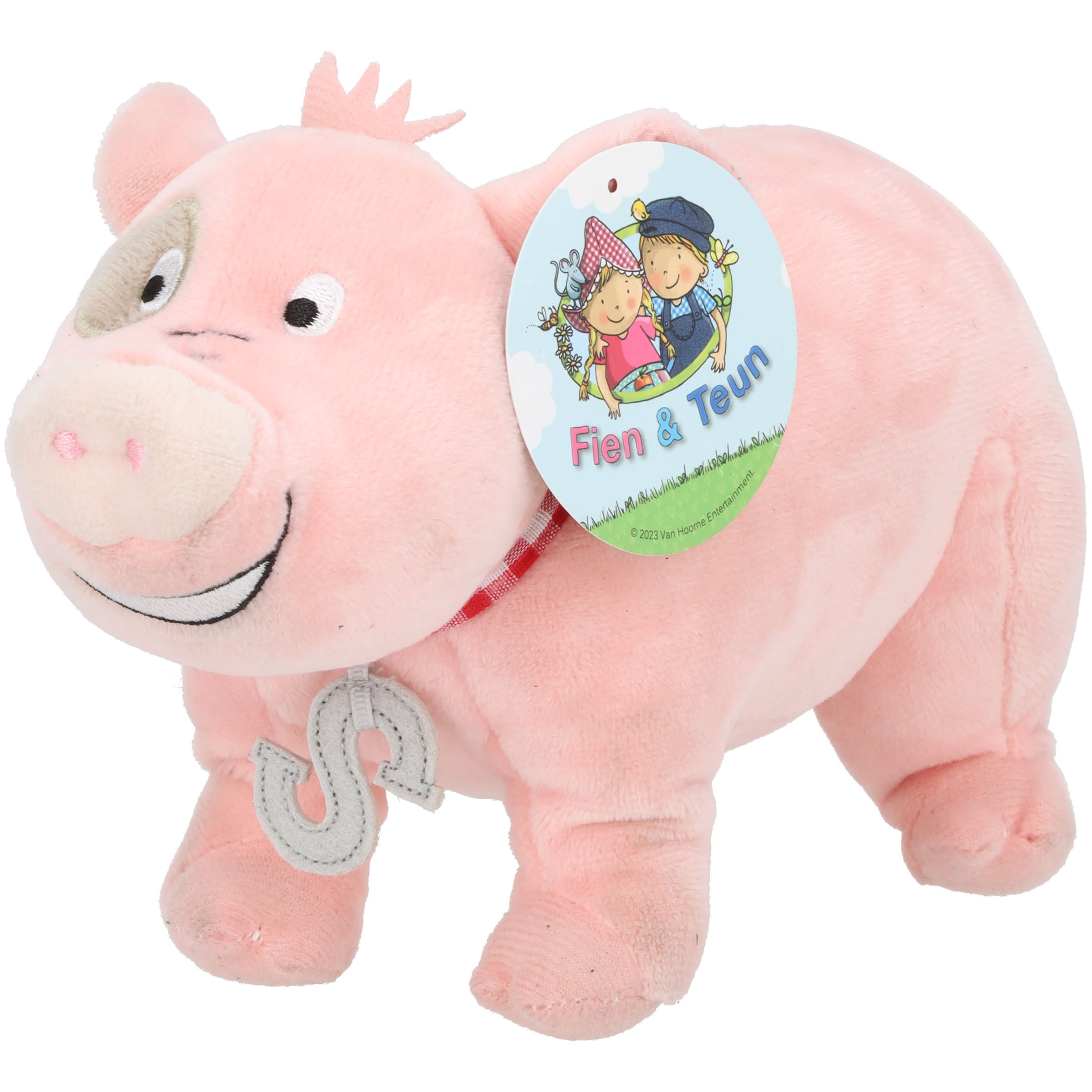 Fien & Teun Pluchen Pop Sebas Varken - Knuffel - roze Fien & Teun Pluchen Pop Sebas Varken - Knuffel - roze