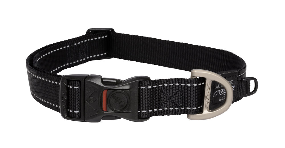 Rogz Utility - Halsband Hond - zwart - 43 tot 70 cm
