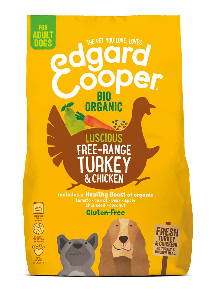 Edgard & Cooper Adult Biologisch - Hondenvoer - 0.7 Kilogram - kalkoen Edgard & Cooper Adult Biologisch - Hondenvoer - 0.7 Kilogram - kalkoen