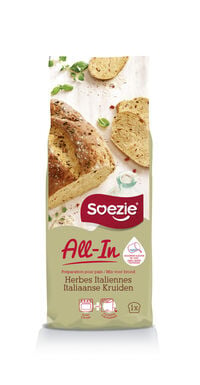 Soezie All-in-mix Italiaans kruidenbrood - Broodmeel - 500 Gram