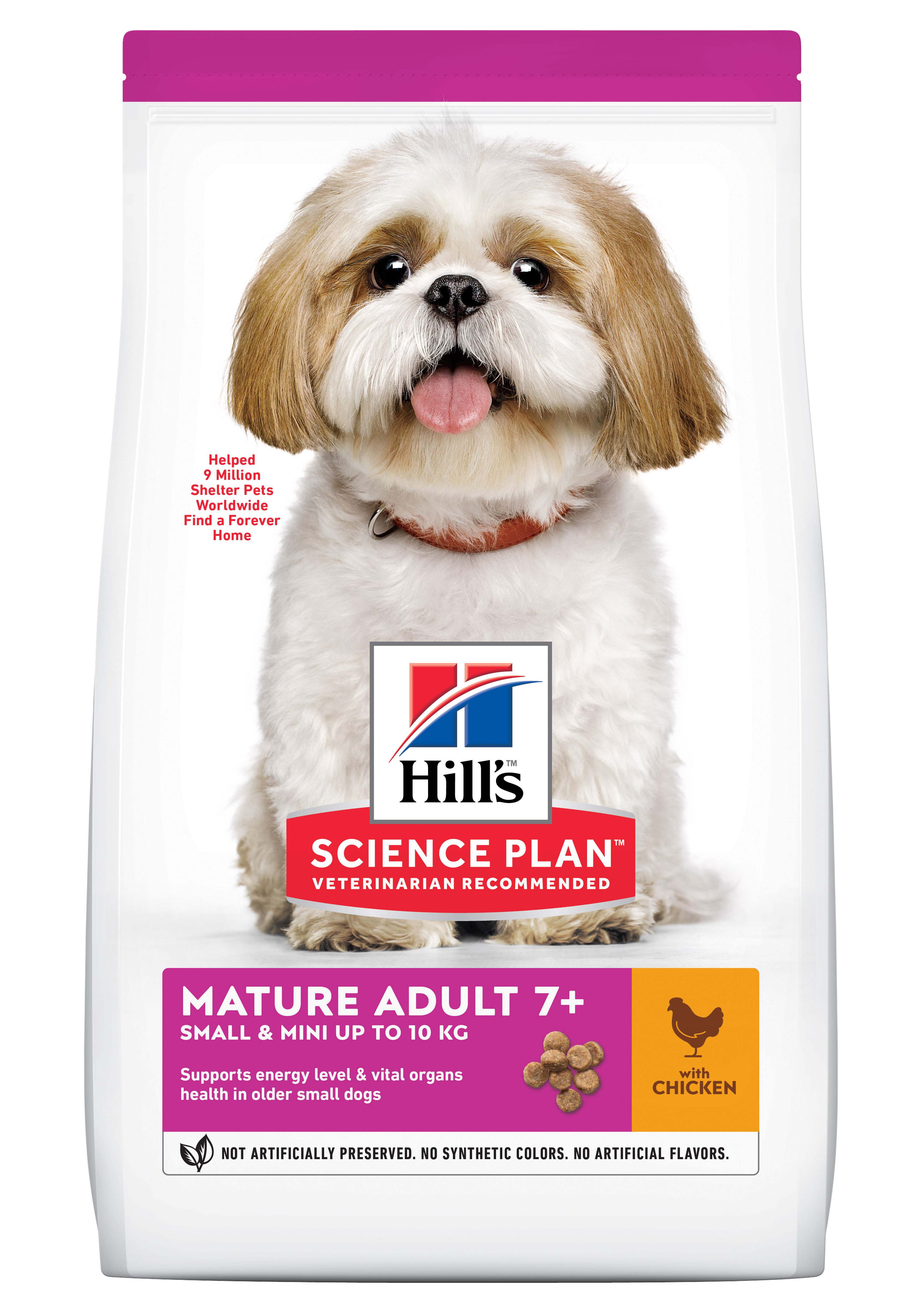 Hill's Science Plan Mature Adult Small & Mini - Hondenvoer - 1.5 Kilogram - Kip Hill's Science Plan Mature Adult Small & Mini - Hondenvoer - 1.5 Kilogram - Kip