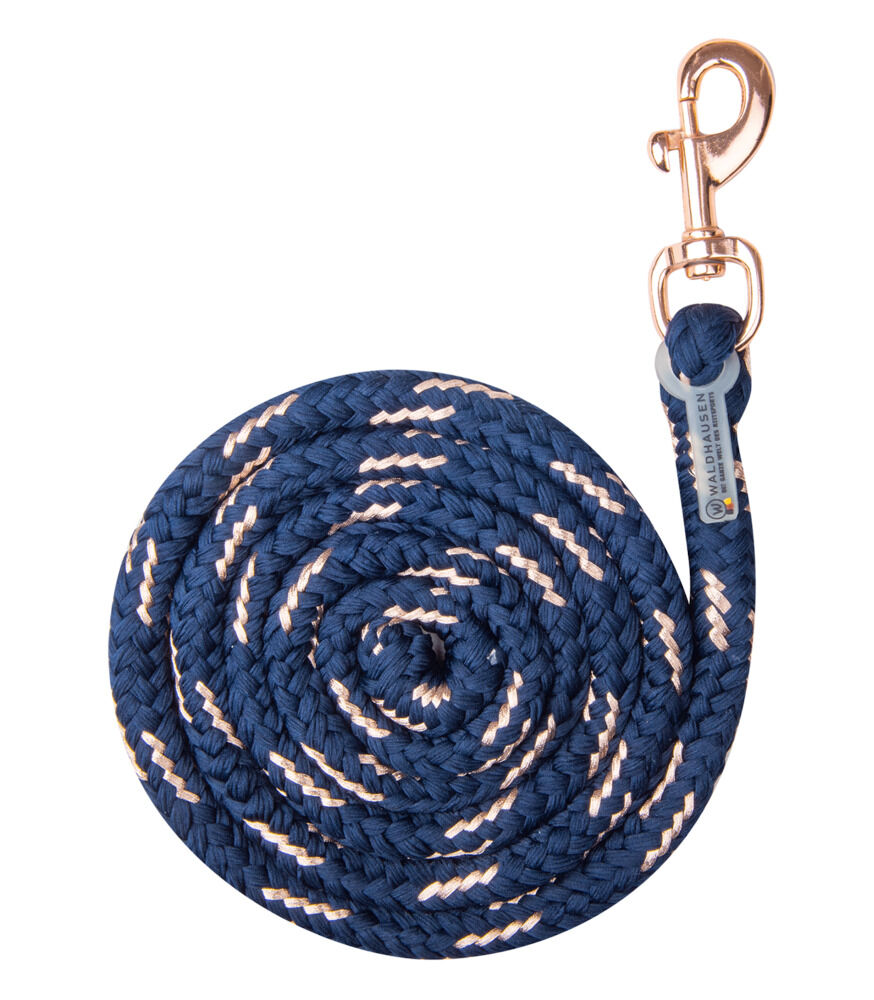 Waldhausen Lurex - Halstertouw - Blauw/Rose - 200 cm Waldhausen Lurex - Halstertouw - Blauw/Rose - 200 cm