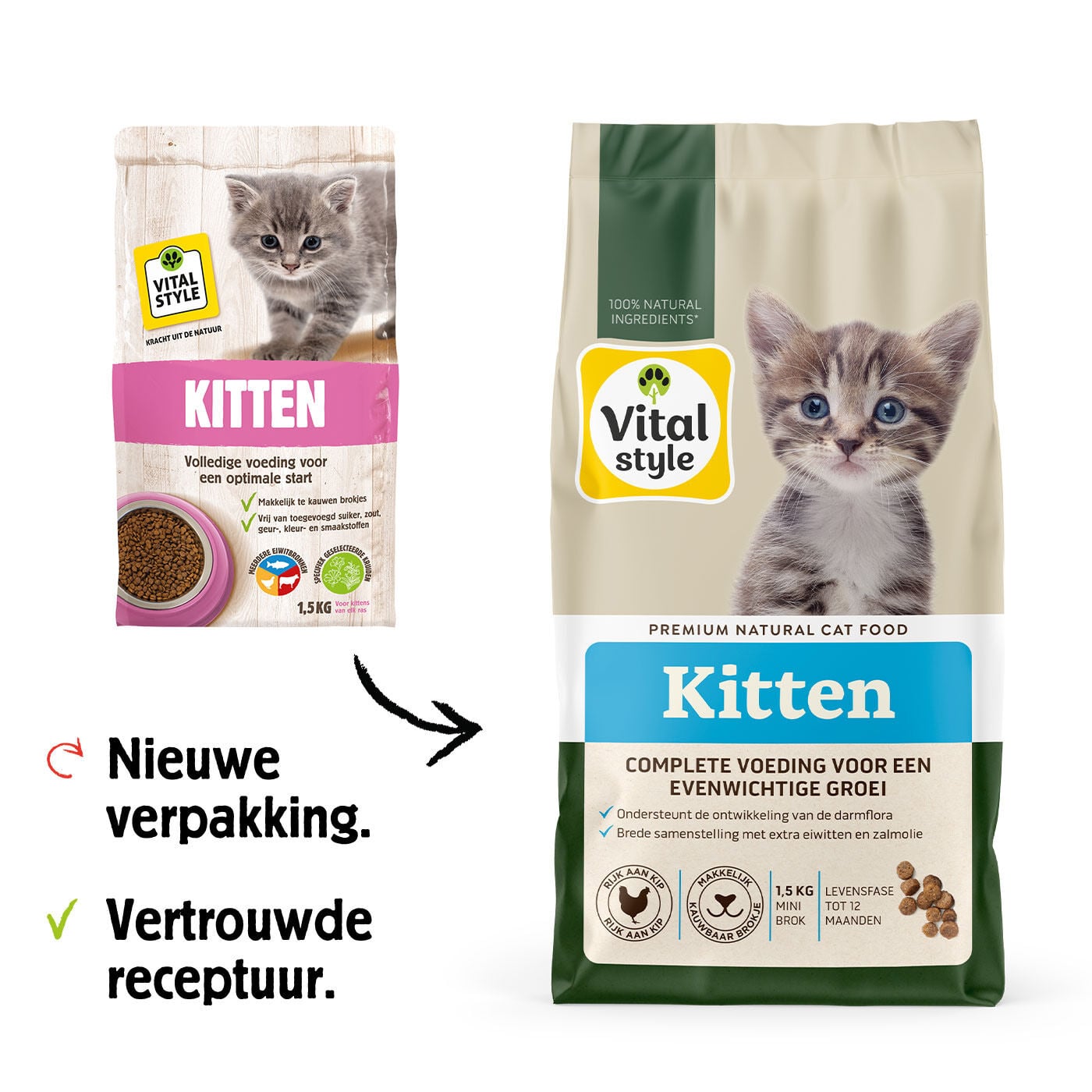 Vitalstyle - Kittenvoer - 1.5 Kilogram