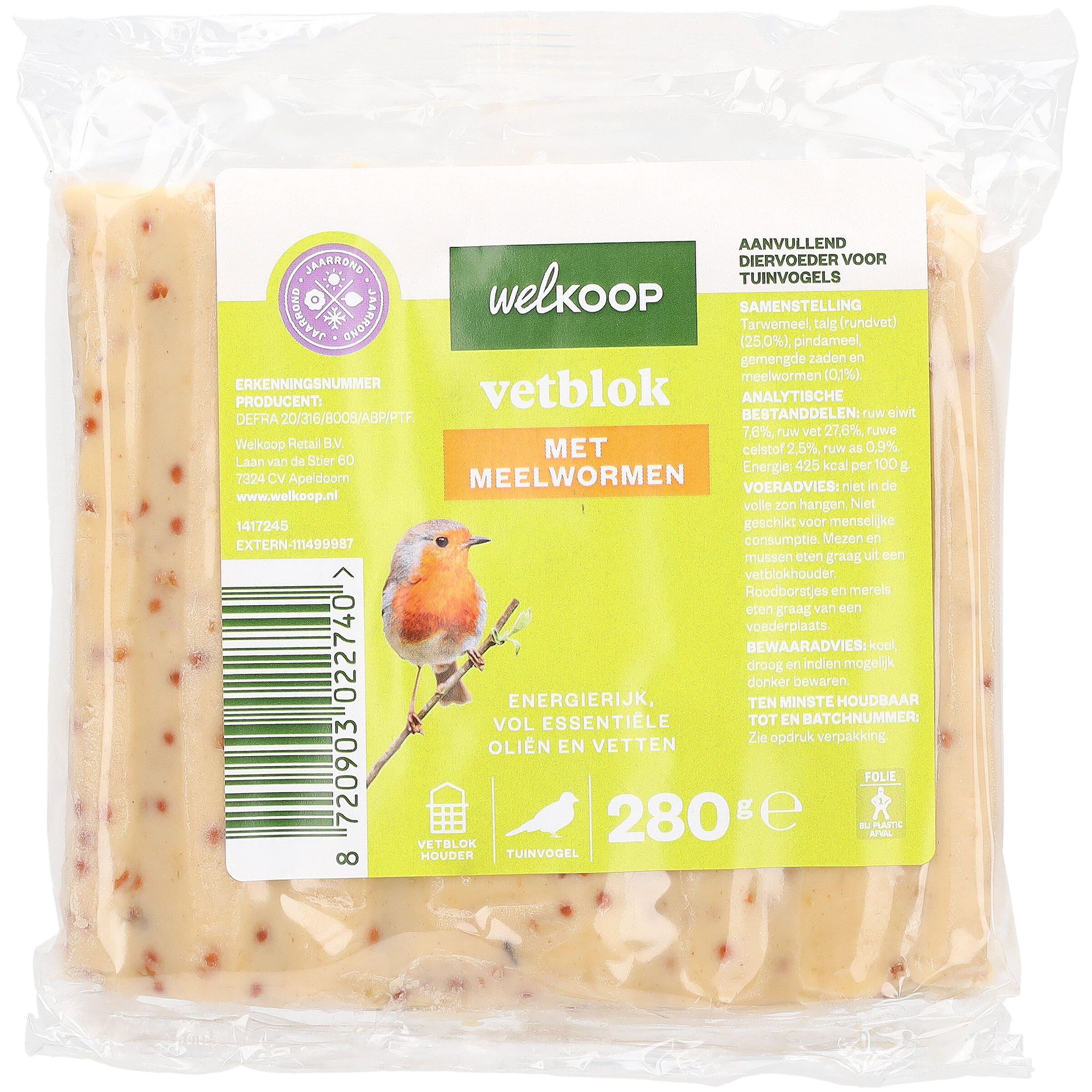 Welkoop - Vetblok - Tuinvogelvoer
