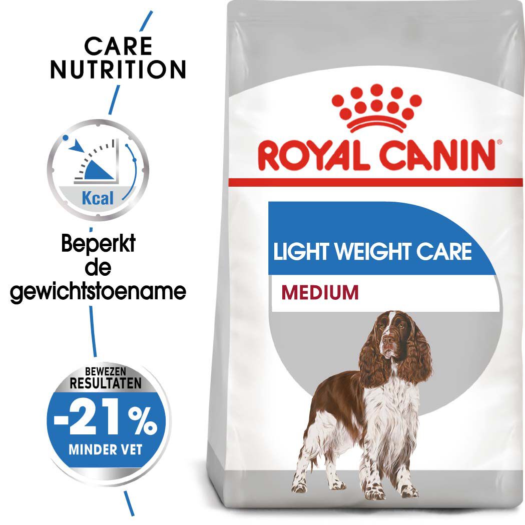 Royal Canin Light Weight Care Medium Adult - Hondenvoer - 12 Kilogram - gevogelte