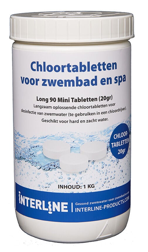 Interline Chloortabletten 20gr - 1 Kilogram Interline Chloortabletten 20gr - 1 Kilogram