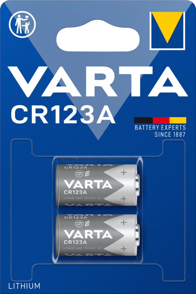 VARTA Lithium CR123A - Batterij VARTA Lithium CR123A - Batterij