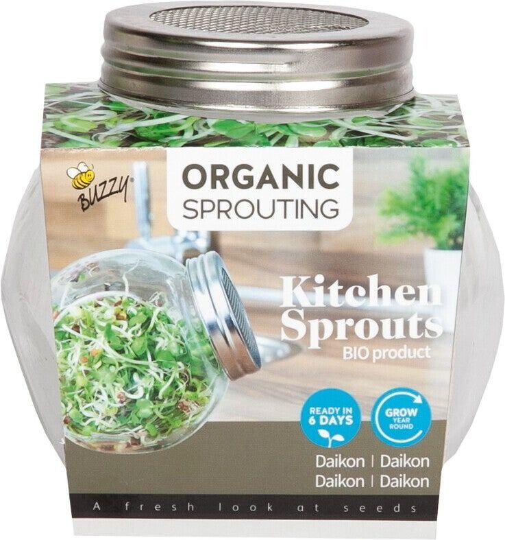 Buzzy® Organic Sprouting - Kiempot Daikon Buzzy® Organic Sprouting - Kiempot Daikon