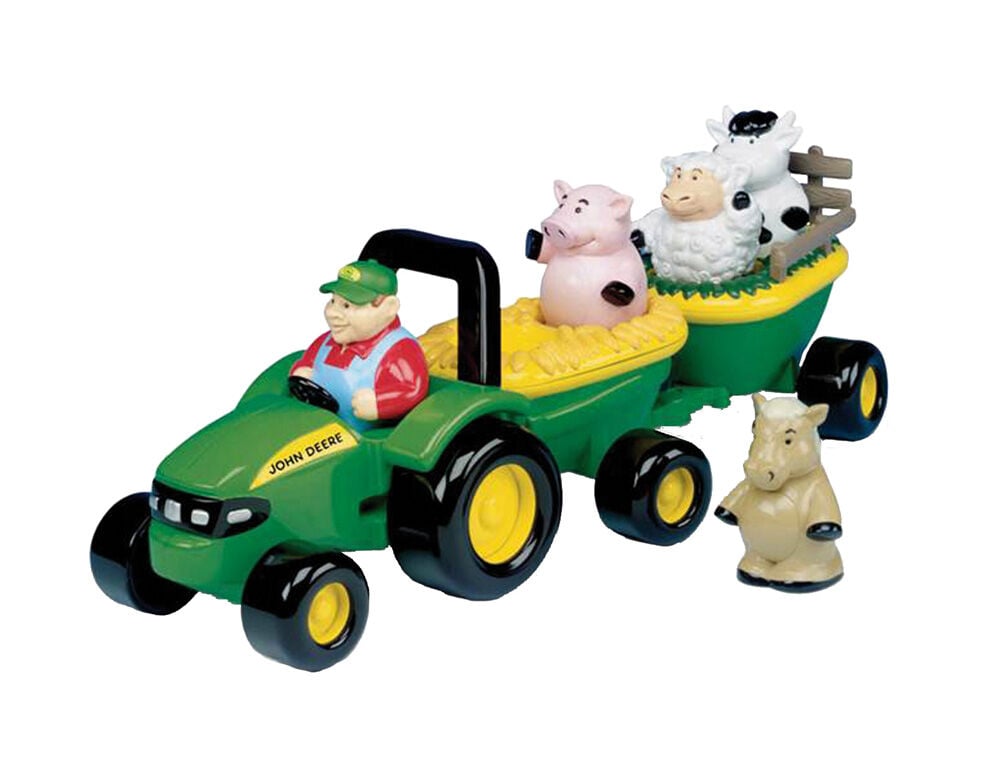 Britains Muzikale tractor met aanhanger en dieren  - Tractoren
