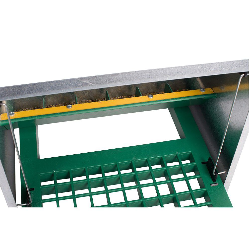 Olba FeedoMatic - Automatische Voerbak - Groen / Zink - 40x27.5x25 cm