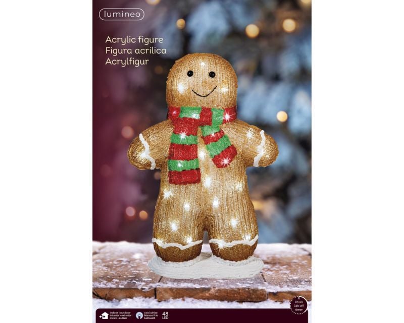 Lumineo Jongen of Meisje - LED figuur - Wit - 46x31x13 cm