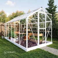 Royal Well Mary IV - Tuinkas - Wit - 241x212x425 cm - Veiligheidsglas