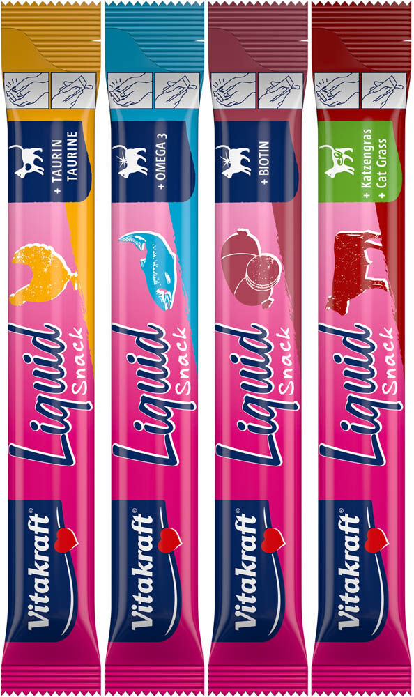 Vitakraft Liquid Snack - Kattensnack - 48 stuks - 15 Gram - zalm