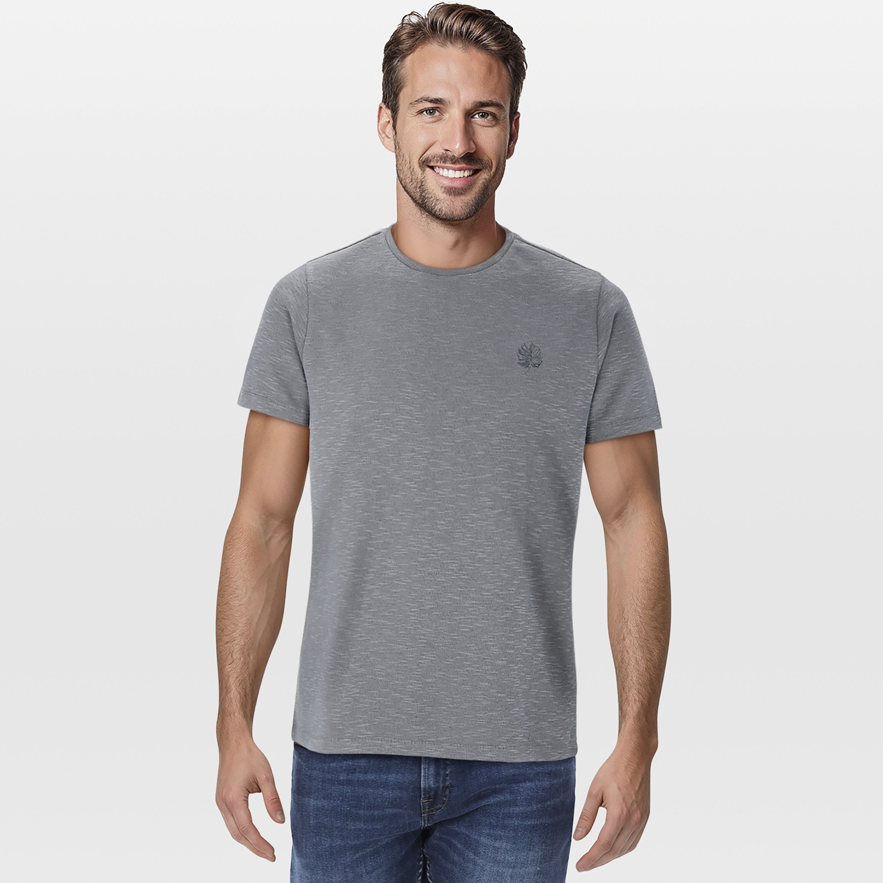 Welkoop Jelle - T-shirt - Grijs - M Welkoop Jelle - T-shirt - Grijs - M