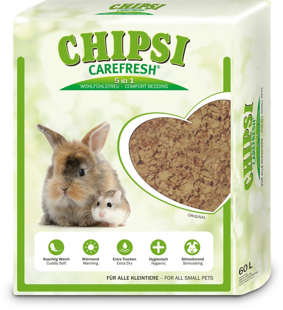 Chipsi CareFresh Original - Bodembedekker - 60 Liter Chipsi CareFresh Original - Bodembedekker - 60 Liter