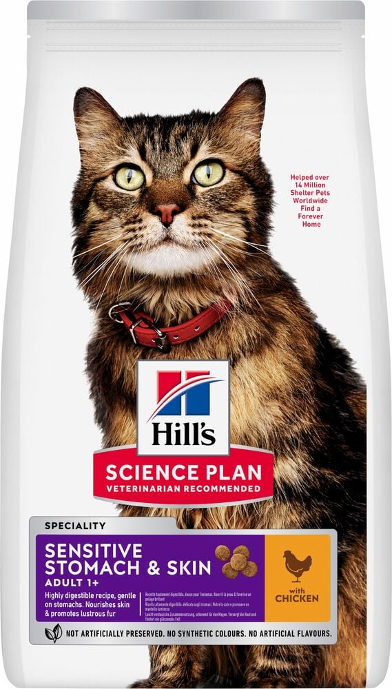 Hill's Science Plan Adult Sensitive Stomach & Skin - Kattenvoer